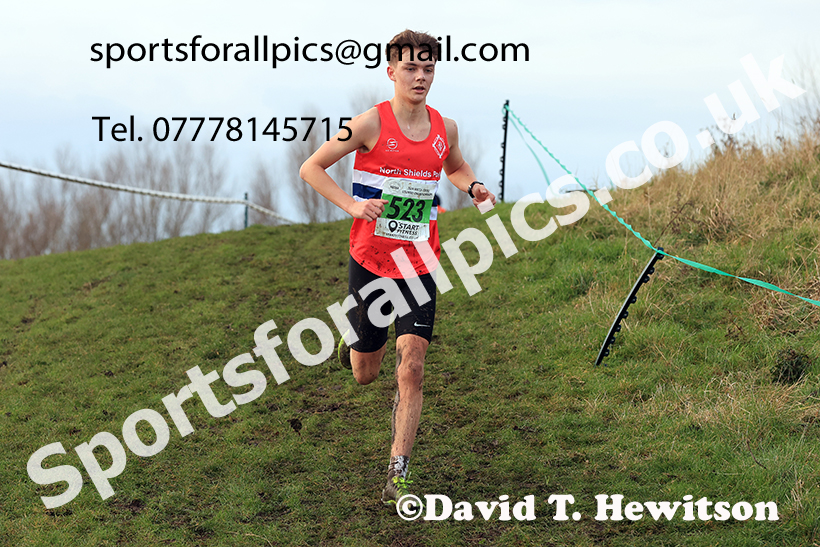 Mens under-20s 2024 NECAA Cross Country Champs., Temple Park, South Shields. Photo: David T. Hewitson/Sports for All Pics